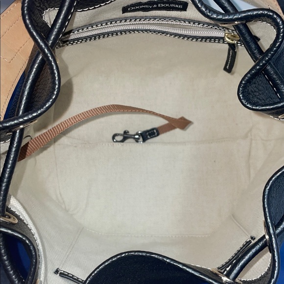 NWT Dooney & Bourke ‘Lucca’ Leather Drawstring Hobo W/Wallet - Picture 9 of 16